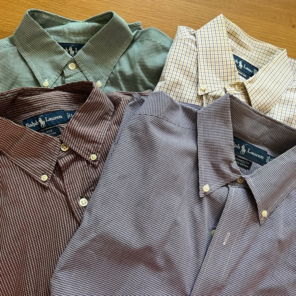 Four Ralph Lauren shirts in very good condition.